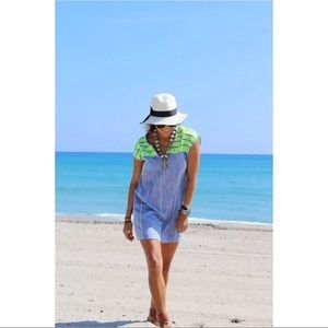 J Crew Neon Embroidered Swimsuit Coverup